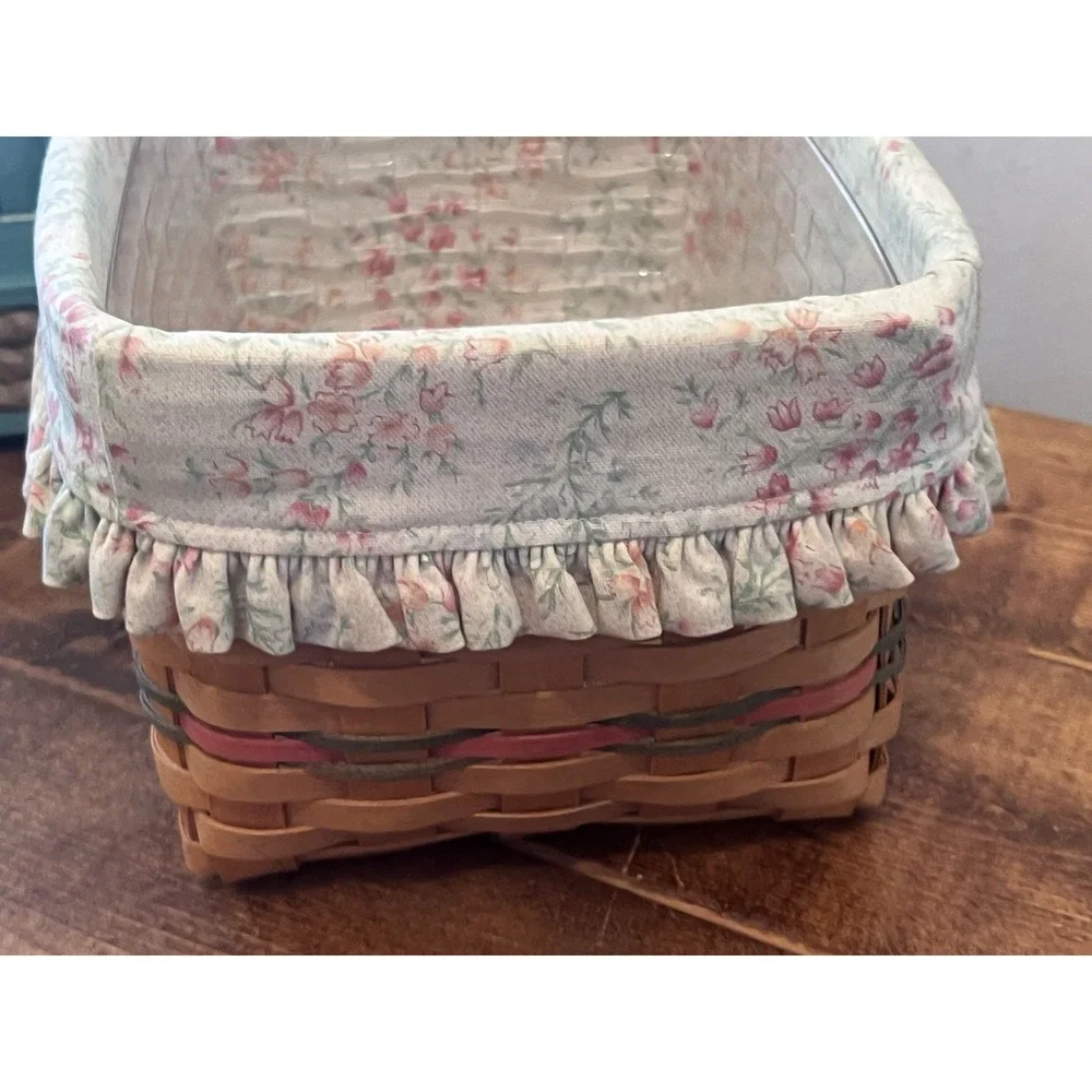 Longaberger 2002 Mother's Day Mom's Memories Basket No Lid Floral Lining